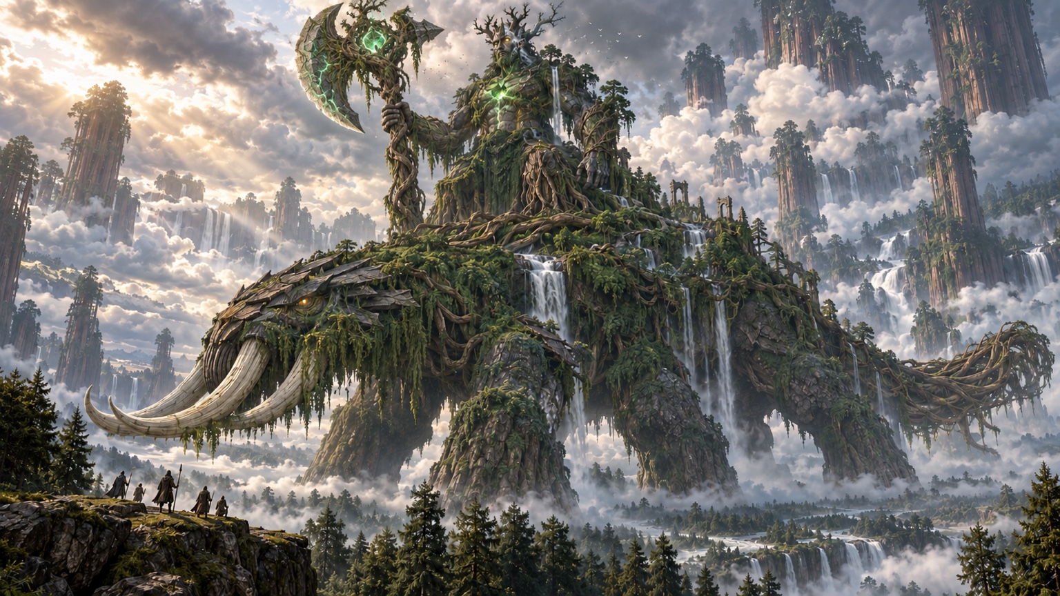 The colossal Guardian of the Whispering Forest